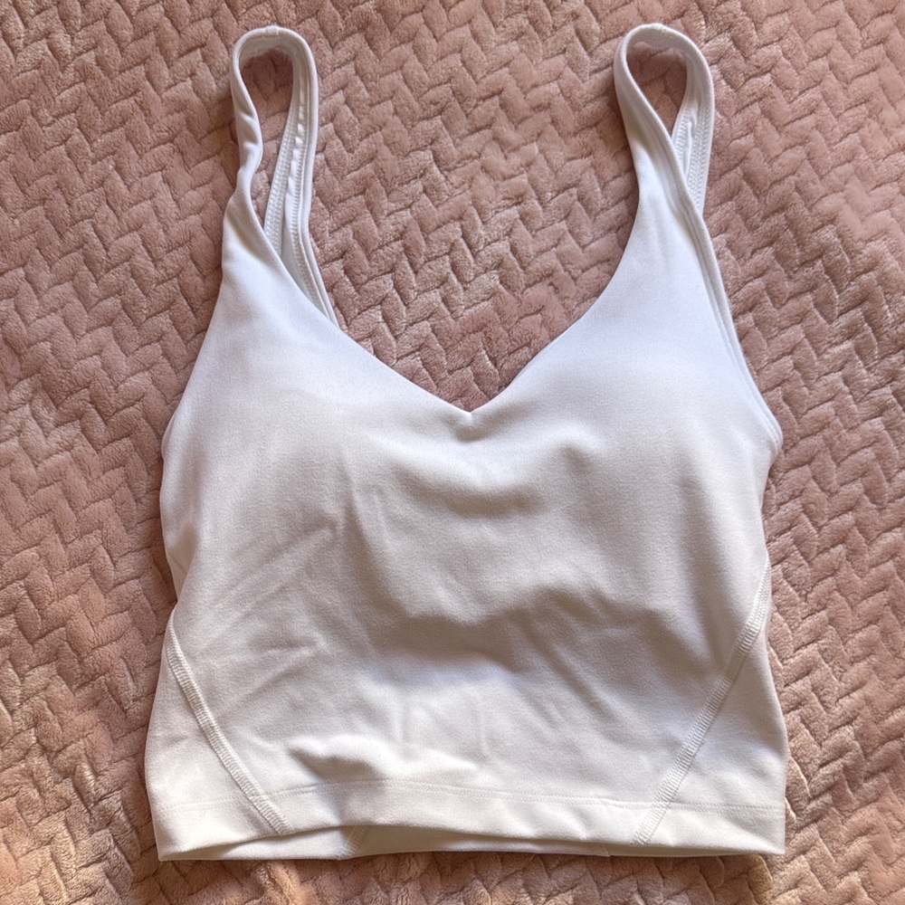 Gilly Hicks White V-Neck Tank Top